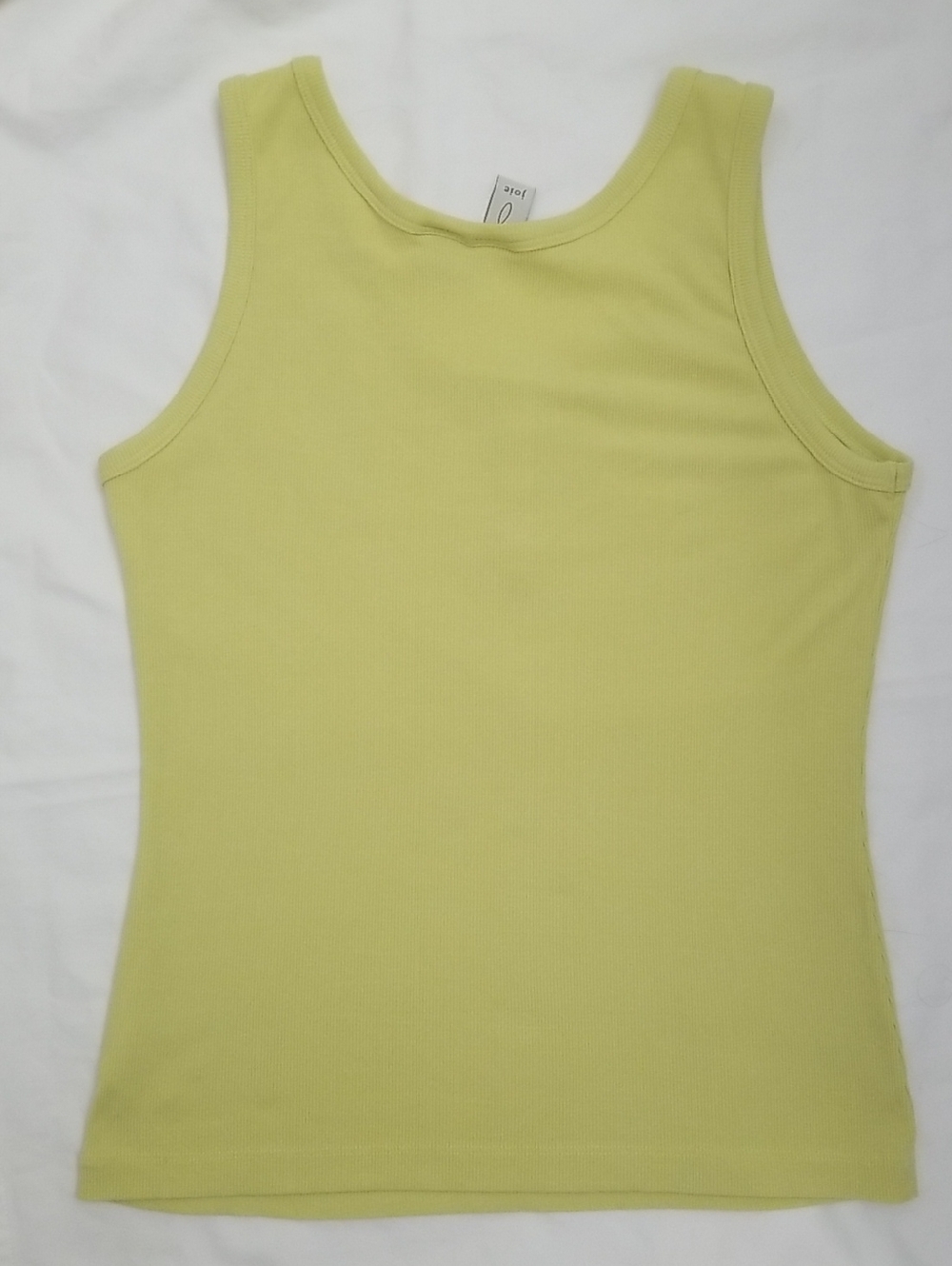 Yellow Green🍏 Ribbed Tank Top with Button Placket - Picture 4 of 4